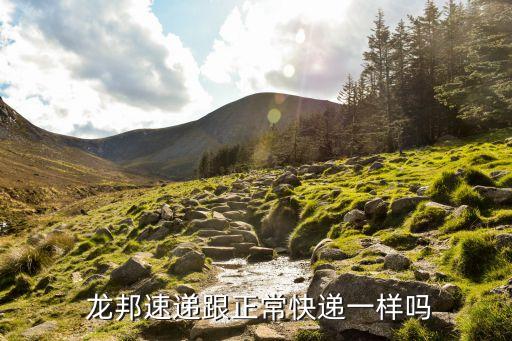  龍邦速遞跟正?？爝f一樣嗎
