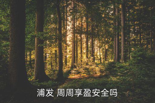 浦發(fā)銀行周周贏(yíng)