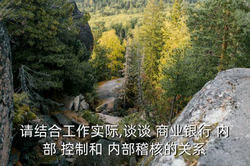 商業(yè)銀行內(nèi)部控制的意義,下列關于商業(yè)銀行內(nèi)部控制的描述正確的是