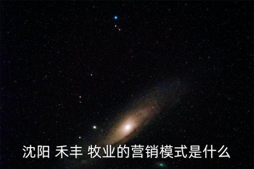 沈陽(yáng) 禾豐 牧業(yè)的營(yíng)銷(xiāo)模式是什么