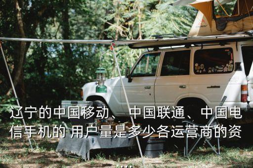 遼寧的中國移動、 中國聯(lián)通、中國電信手機的 用戶量是多少各運營商的資...